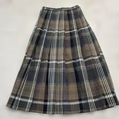 アーバンリサーチドアーズチェックプリーツロングスカート