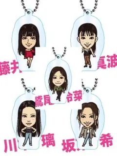 E-girls クリアチャーム 5人　セット　未開封　オンラインガチャ　グッズ