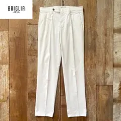 新品【ブリリア1949】 BG21秋冬コットンストレッチ 1プリーツパンツ 48