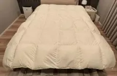 羽毛布団 クイーン クィーン ニューゴールド 白色 日本製 210×210cm