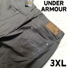 新品タグ付 大きいサイズ アンダーアーマー グレー ゴルフパンツ ウエスト97