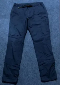 ユニクロメンズ ブロックテックウォームイージーパンツ（リップストップ）ネイビーM