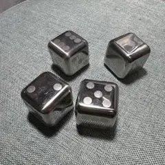 no.18 ステンレス製　ダイス（サイコロ）4個セット