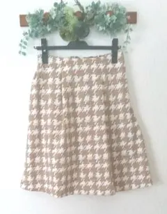 【新品クラス】かわいい楽チンチェック柄スカート