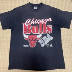 90s NBA シカゴブルズ ビンテージTシャツ 黒 L 1優勝記念 8381 - メルカリ