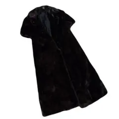 着丈113 SAGA MINK 金サガ ダークミンク 本毛皮 ファーコート 11