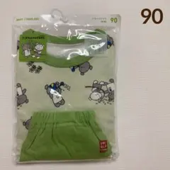 ユニクロ　ドライパジャマ　半袖　こぐまちゃんのみずあそび　90