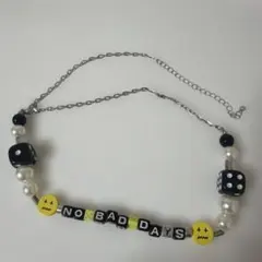 スマイル パール ビーズネックレス ダイス ストリート 韓国 Y2K