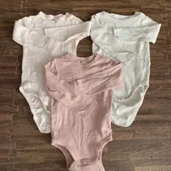 H&M オーガニックコットンロンパース 3色セット