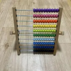 木製カラフル知育玩具　100玉そろばん　IKEAのサムネイル