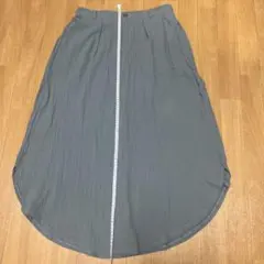 グレー フレアロングスカート 約92cm