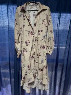 fifth 花柄ロングシャツワンピース