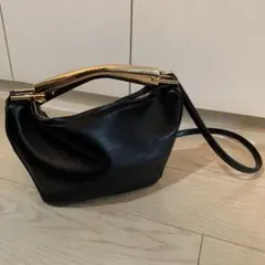 ZARA メタリックハンドルバケットバック