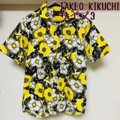 TAKEO KIKUCHI タケオキクチ　半袖　アロハシャツ　総柄　3 日本製のサムネイル