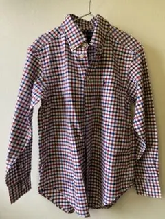 【美品】ポロ・ラルフ・ローレン チェック柄長袖シャツ 140cm