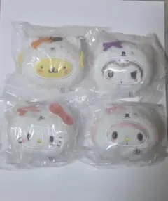 산리오 リンリン鈴ぬいぐるみ ふわふわスノー 콤셋