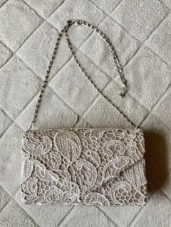 アイボリー レース クラッチバッグ セット