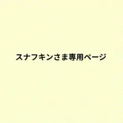 スナフキンさま専用ページ