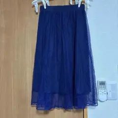 ネイビー フレアスカート 9号