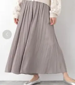 GLOBAL WORK プリーツロングスカートに見えるパンツ