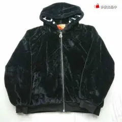 GALLIS ADDICTION フェイクファー フーディー ブラック L