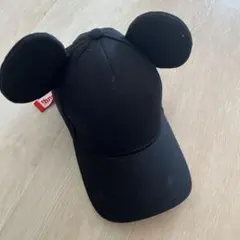 ミッキーマウス耳付きキャップ