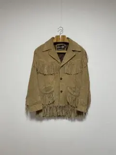 70s USA製 Sears フリンジ スウェードレザージャケット シアーズ