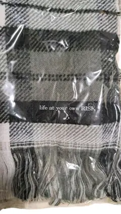 【未開封/新品未使用】RISK　チェック柄ストール