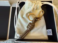 未使用品】LONGCHAMP キーリング ヴェジェタル - レザーチャーム