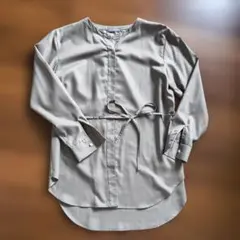 A day in the life カーキ長袖ブラウス