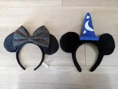 ディズニー カチューシャ 2点セット ミニー リボン／ミッキー　ソーサラーハット