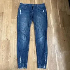 スキニーデニム ダメージ加工 EUR38