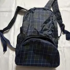リュック　折りたたみ　ネイビー