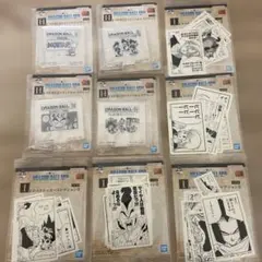 一番くじドラゴンボール 40thもくじスタンド & コマステッカー9個セット