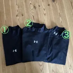 アンダーアーマー　野球アンダーシャツ黒　3枚セット