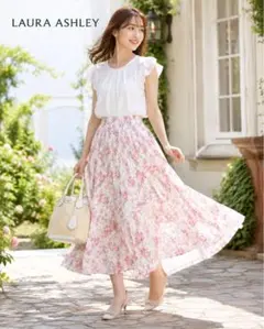 LAURA ASHLEY 花柄 フレアスカート 9AR 日本製のサムネイル