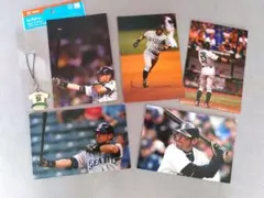イチロー　ストラップとハガキ5枚　郵便局