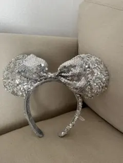 ミニーマウス風スパンコールカチューシャ