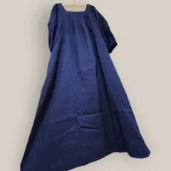 お値下げ✨natural by clip♥リネンギャザーワンピース