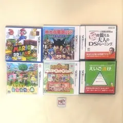 ニンテンドー3DS(5個)&DS(2個)ソフト 7個セット まとめ売り
