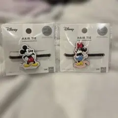 ミッキー&ミニー　ヘアゴム　2個セット