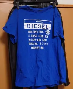 ★美品★DIESEL 青 Tシャツ ディーゼル 100%コットン