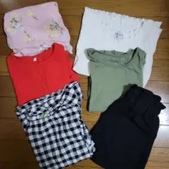 女の子 Tシャツ 夏服 まとめ売り 6点セット