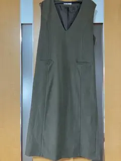 美品★サマンサモスモス　フリーサイズ　ロングワンピース・ジャンバースカート　茶色