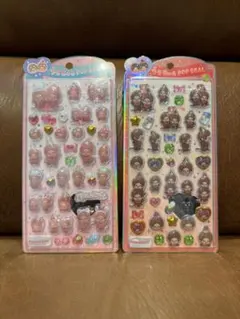 【正規品】うるちゅるポップシール モンチッチ 2枚セット