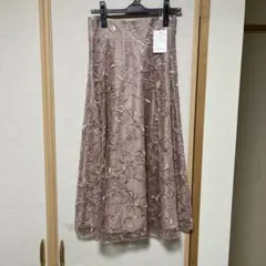 ウィルセレクション新品フラワーチュールスカートFピンクのサムネイル