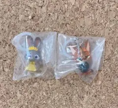 新品未開封　2点セット　ズートピア2 めじるしアクセサリー　ニック　ジュディ