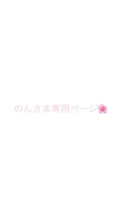 のん様 専用ページ