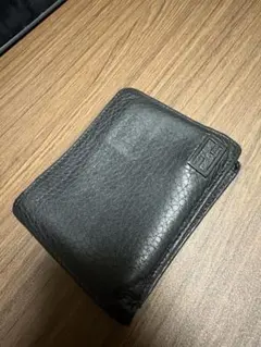 FENDI ブラックレザー 二つ折り財布