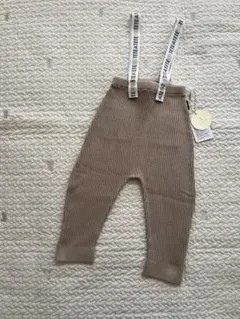 【未使用タグ付き】テータテート サス付きニットパンツ